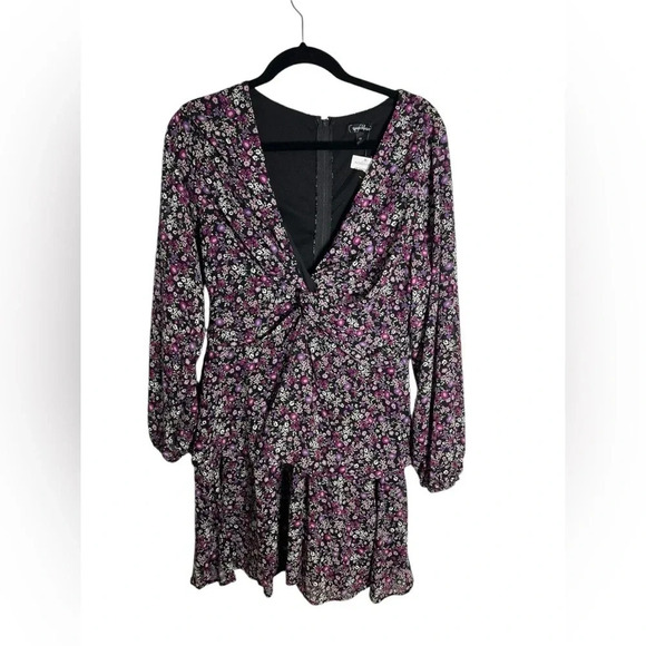 Speechless Womens Twist Front Mini Fit & Flare Dress Junior Size 13 - Picture 3 of 7